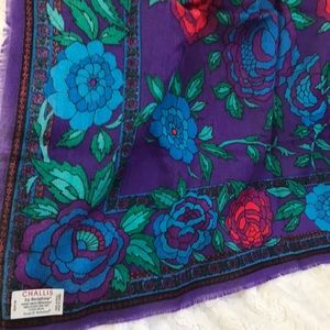 Vintage challis scarf